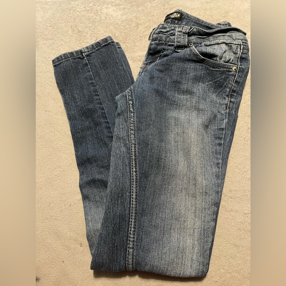 Paris Blue denim jeans. Juniors size 3 - Picture 2 of 5